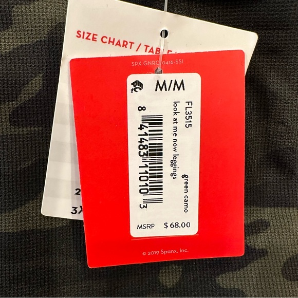 Spanx Look At Me Now Camo Seamless Leggings  Size M NEW with Tags - Picture 9 of 9